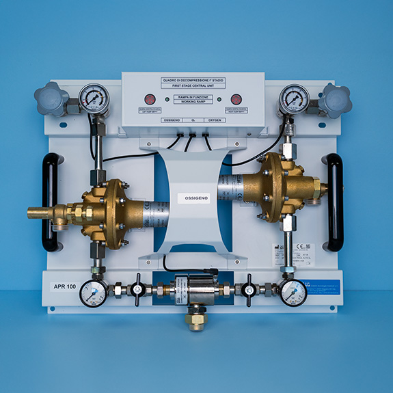 Quadro di riduzione 1° stadio 100 mc/H_STM Sistemi tecnologie medicali